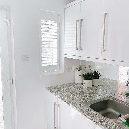 White Kitchen Shutter